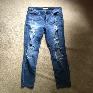 Ripped Blue Jeans